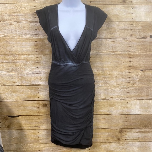 Free People Dresses & Skirts - Free People body con ruched dress size extra small
